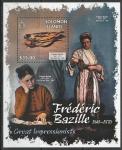 Соломоновы острова 2013 год. Французский художник Фредерик Базиль. Живопись, блок.