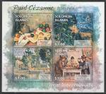 Соломоновы острова 2013 год. Французский художник Поль Сезанн. Живопись, малый лист.