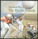 Соломоновы острова 2013 год. Игроки в гольф с тихоокеанских островов, блок.