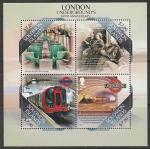 Соломоновы острова 2013 год. 150 лет лондонскому метро, малый лист.