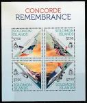 Соломоновы острова 2013 год. Память о "Конкорде", малый лист.