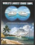 Соломоновы острова 2013 год. Крупнейшие круизные лайнеры в мире, блок.