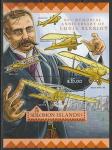 Соломоновы острова 2016 год. Один из пионеров авиации Луи Блерио, блок.