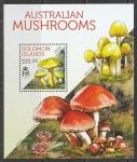 Соломоновы острова 2013 год. Австралийские грибы, блок.
