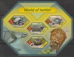 Соломоновы острова 2014 год. Черепахи, малый лист.