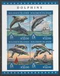 Соломоновы острова 2016 год. Дельфины, малый лист.