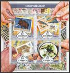 Соломоновы острова 2017 год. Филателия, малый лист.