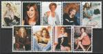 Бурятия 2000 год. Американская киноактриса Джулия Робертс, 9 марок.