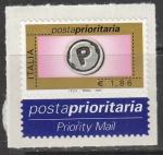 Италия 2002 год. Стандарт (ном. 1,86 евро), фольга, самоклейка, 1 марка из серии.