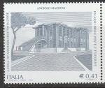 Италия 2003 год. Почта и телеграф работы архитектора Анджоло Маццони, 1 марка.