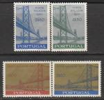 Португалия 1966 год. Открытие моста Салазара в Лиссабоне, 4 марки (наклейка)