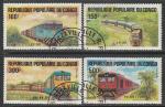 Конго (Браззавиль) 1984 год. Локомотивы, 4 марки (гашёные)