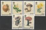 Верхняя Вольта (Буркина-Фасо) 1984 год. Грибы и цветы, 6 марок (гашёные)
