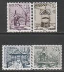 Молдавия 2008 год. Стандарт. Колодцы, 4 марки.