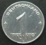 Германия 1 пфенниг 1950 год, 1 монета