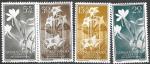Испанская Гвинея 1956 год. Благотворительный выпуск. Цветы. 4 марки