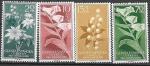 Испанская Гвинея 1959 год. Цветы. 4 марки