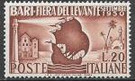 Италия 1950 год. Достопримечательности города Бари. 1 марка 