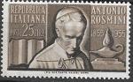 Италия 1955 год. Философ Антонио Розмини-Сербати. 1 марка 