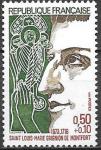 Франция 1974 год. Французский святой Людовик Мария Гриньон де Монфор