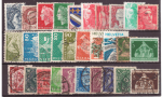 Набор иностранных марок. Франция, Рейх, Швейцария, 29 гашеных марок