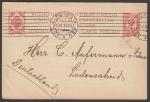 Почтовая карточка. Полосной штемпель. Турку, Финляндия, 1910 год