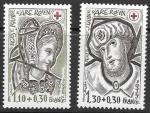 Франция 1979 г. Красный Крест. Жанна дАрк, 2 марки