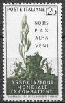 Италия 1959 год. Генеральная ассамблея всемирной организации фронтовиков. 1 марка 