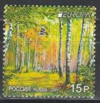 Россия 2011 год, Европа, Леса, 1 марка