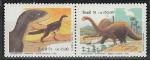 Бразилия 1991 год, Динозавры, пара марок.