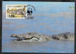 4 картмаксимума. Гамбия. Крокодилы, 1984 год WWF