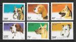 Серия 6 марок и БЛОК. Собаки. Бенин. 1995 год