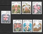 Лаос. 1987 год. Орхидеи. 7 марок