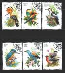 Венгрия 1990 год, Птицы, 6 гашёных марок