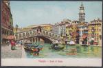 Почтовая карточка. Венеция. Мост Риальто. Италия