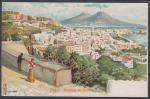 Почтовая карточка. Неаполь. Панорама с Корсо В. Эм. Худ. М. Капуано. Италия