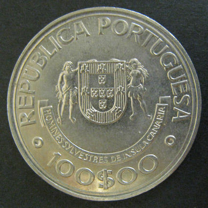 Монета. Португалия. 1989 г. 100 эскудо